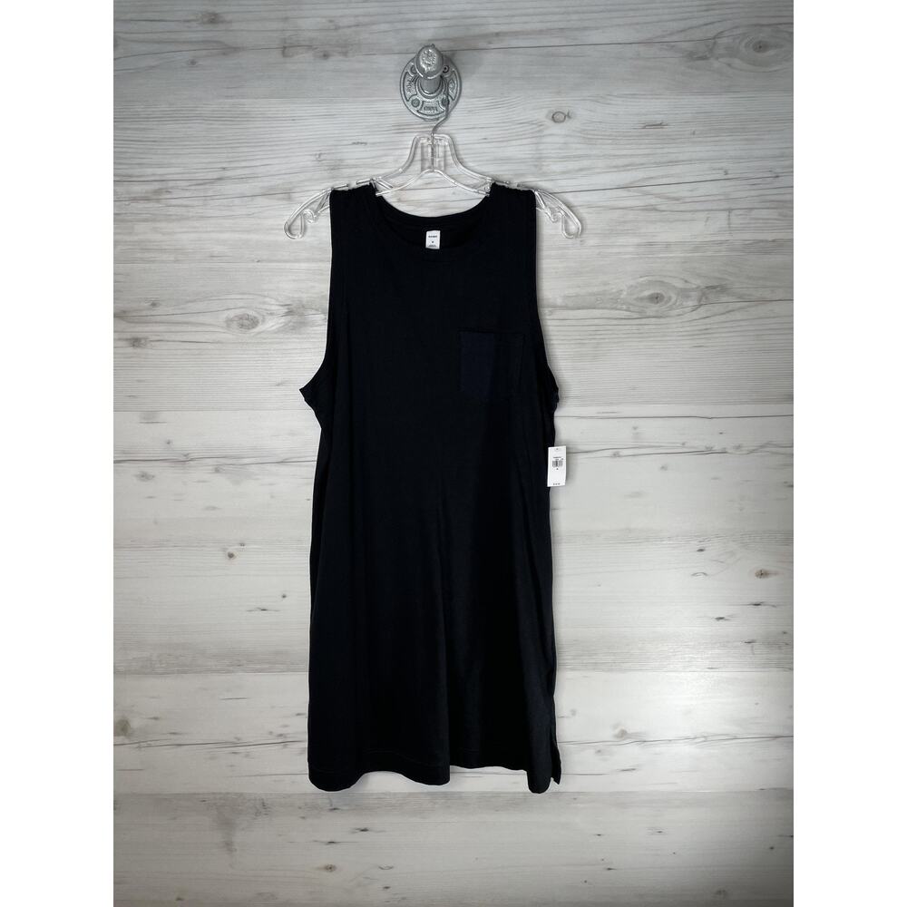 Old Navy Black Sleeveless Midi Tank Dress